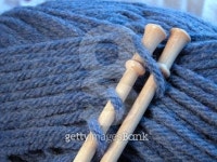 Knitting needles on right 이미지 (139671394) - 게티이미지뱅크 Knitting needles on right