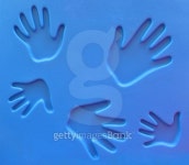 Handprints at Playground 이미지 (139395268) - 게티이미지뱅크 Handprints at Playground