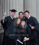 Group of young graduates standing together outdoors 이미지 (blddb_a0051) - 게티이미지뱅크 Group of young graduates standing... 