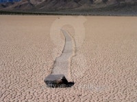 Rock moved on the Racetrack Playa, CA 이미지 (139523356) - 게티이미지뱅크 Rock moved on the Racetrack Playa, CA