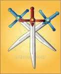 Crossed swords 이미지 (96678184) - 게티이미지뱅크 Crossed swords
