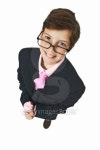 Elevated view of a boy (11-12) dressed up as a businessman 이미지 (skd185008sdc) - 게티이미지뱅크 Elevated view of a boy (11... 