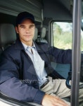 portrait of a young man sitting in a truck 이미지 (stk316003rkn) - 게티이미지뱅크 portrait of a young man sitting in a truck