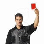 portrait of a football referee holding up a red card 이미지 (skd181095sdc) - 게티이미지뱅크 portrait of a football referee... 
