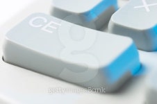 퍼니버튼(Funny Button) | Close-up of clear entry function button on calculator 이미지... Close-up of clear entry function button on calculator