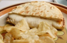 Cheese pita with chips 이미지 (177399650) - 게티이미지뱅크 Cheese pita with chips