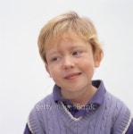 Young boy (8-9) with blonde hair posing in studio 이미지 (200315274-001) - 게티이미지뱅크 Young boy (8-9) with blonde hair... 