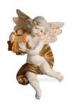 harp playing putto 이미지 (177119265) - 게티이미지뱅크 harp playing putto