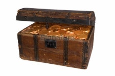 Treasure Chest with Gold Coins 이미지 (175593818) - 게티이미지뱅크 Treasure Chest with Gold Coins