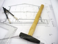 hammer on house plans 이미지 (91561198) - 게티이미지뱅크 hammer on house plans