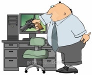 Shoot The Computer 이미지 (91485184) - 게티이미지뱅크 Shoot The Computer