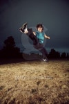 Martial Arts Girl at Night 이미지 (94500812) - 게티이미지뱅크 Martial Arts Girl at Night
