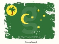 Cocos Island flag 이미지 (93958096) - 게티이미지뱅크 Cocos Island flag