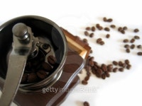 Coffee grinder and beans around 이미지 (92690784) - 게티이미지뱅크 Coffee grinder and beans around