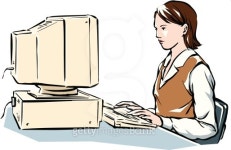 Businesswoman using the PC, side view 이미지 (79330620) - 게티이미지뱅크 Businesswoman using the PC, side view