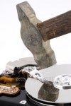 Computer hard disk under hammer 이미지 (144967505) - 게티이미지뱅크 Computer hard disk under hammer