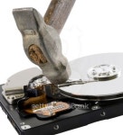 Computer hard disk under hammer 이미지 (144952362) - 게티이미지뱅크 Computer hard disk under hammer