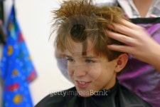 Boy Getting a Hair Cut 이미지 (99688567) - 게티이미지뱅크 Boy Getting a Hair Cut