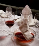 The served table with red wine at restaurant 이미지 (94544219) - 게티이미지뱅크 The served table with red wine at restaurant