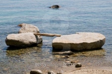 Bridge over rocks 이미지 (146835513) - 게티이미지뱅크 Bridge over rocks