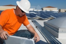 Electrical Engineer Working at Solar Power Plant 이미지 (103579809) - 게티이미지뱅크 Electrical Engineer Working at Solar... 