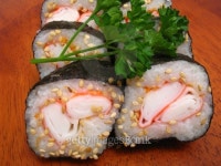 California Sushi Rolls & Garnish 이미지 (145055610) - 게티이미지뱅크 California Sushi Rolls & Garnish