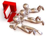 Three mens with PC 이미지 (101841370) - 게티이미지뱅크 Three mens with PC