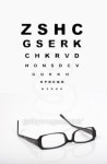 Eye glasses and test chart 이미지 (101731084) - 게티이미지뱅크 Eye glasses and test chart