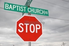 Stop At The Baptist Church 이미지 (172719325) - 게티이미지뱅크 Stop At The Baptist Church