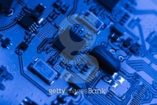 Computer board with chips 이미지 (101733437) - 게티이미지뱅크 Computer board with chips