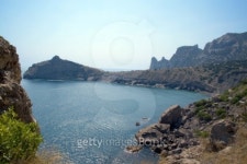 Mountains, sea, sky. Ukraine. Southern coast of Cr 이미지 (99817215) - 게티이미지뱅크 Mountains, sea, sky. Ukraine. Southern... 