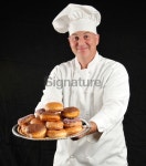 Chef Offers donuts 이미지 (172942447) - 게티이미지뱅크 Chef Offers donuts