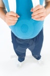 Overweight man with a pot belly in gym gear 이미지 (100616450) - 게티이미지뱅크 Overweight man with a pot belly in gym gear