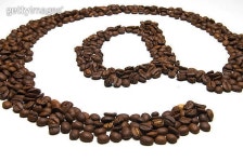 E-mail croped symbol of coffee beans 이미지 (145850022) - 게티이미지뱅크 E-mail croped symbol of coffee beans