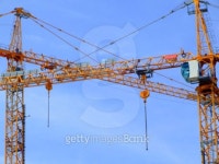 construction cranes 01 이미지 (99779062) - 게티이미지뱅크 construction cranes 01