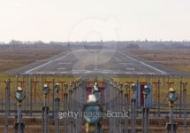 Runway in international airport. 이미지 (93050610) - 게티이미지뱅크 Runway in international airport.