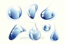 Set of 7 clear water drops. 이미지 (96825838) - 게티이미지뱅크 Set of 7 clear water drops.