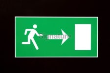 Emergency exit sign 이미지 (172982298) - 게티이미지뱅크 Emergency exit sign