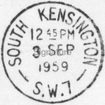 London postmark - South Kensington 1959 이미지 (93465966) - 게티이미지뱅크 London postmark - South Kensington 1959