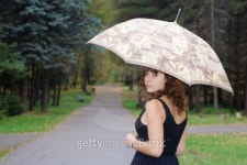 Young woman at park 이미지 (94422009) - 게티이미지뱅크 Young woman at park