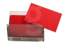 Blank business card in holder 이미지 (101848600) - 게티이미지뱅크 Blank business card in holder