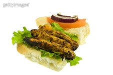 grilled chicken sandich on white 이미지 (146954482) - 게티이미지뱅크 grilled chicken sandich on white