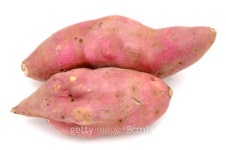 Sweet potatoes isolated on white background 이미지 (100569267) - 게티이미지뱅크 Sweet potatoes isolated on white background