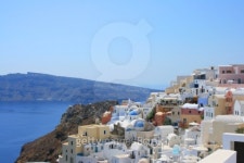 View over town Oia island Santorini, Greece 이미지 (100708601) - 게티이미지뱅크 View over town Oia island Santorini, Greece
