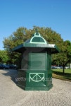 Green kiosk in a local park 이미지 (101151701) - 게티이미지뱅크 Green kiosk in a local park