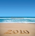 New year at beach 2010 이미지 (115021583) - 게티이미지뱅크 New year at beach 2010