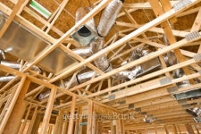 Interior Construction of Rafters and Duct Work 이미지 (151529888) - 게티이미지뱅크 Interior Construction of Rafters and Duct Work