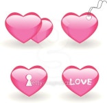 Set of four icons with hearts for st.Valentine day 이미지 (96008881) - 게티이미지뱅크 Set of four icons with hearts for st.... 