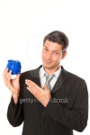 piggybank business man 이미지 (91784416) - 게티이미지뱅크 piggybank business man