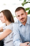 Attractive Couple Sitting Together at Home 이미지 (182251676) - 게티이미지뱅크 Attractive Couple Sitting Together at Home